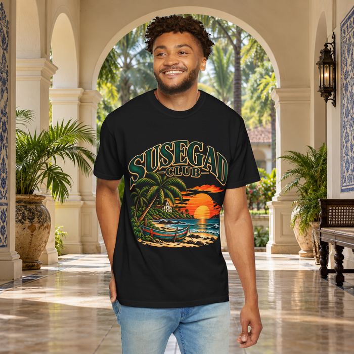 Susegad Club Sunset Beach Garment-Dyed T-Shirt