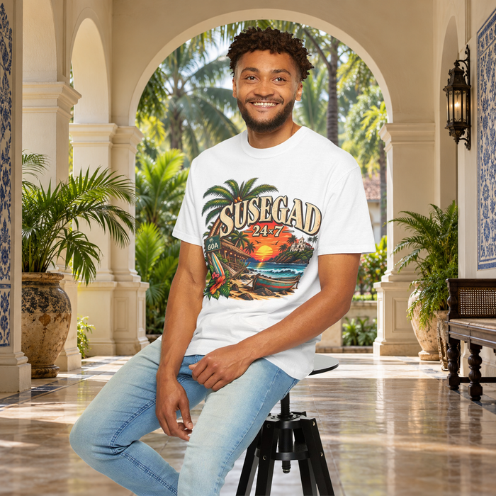 Susegad 24x7 Goa Sunset Garment-Dyed T-Shirt