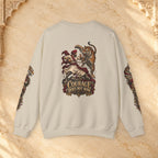 Nidar Courage Does Not Bow Graphic Sweatshirt