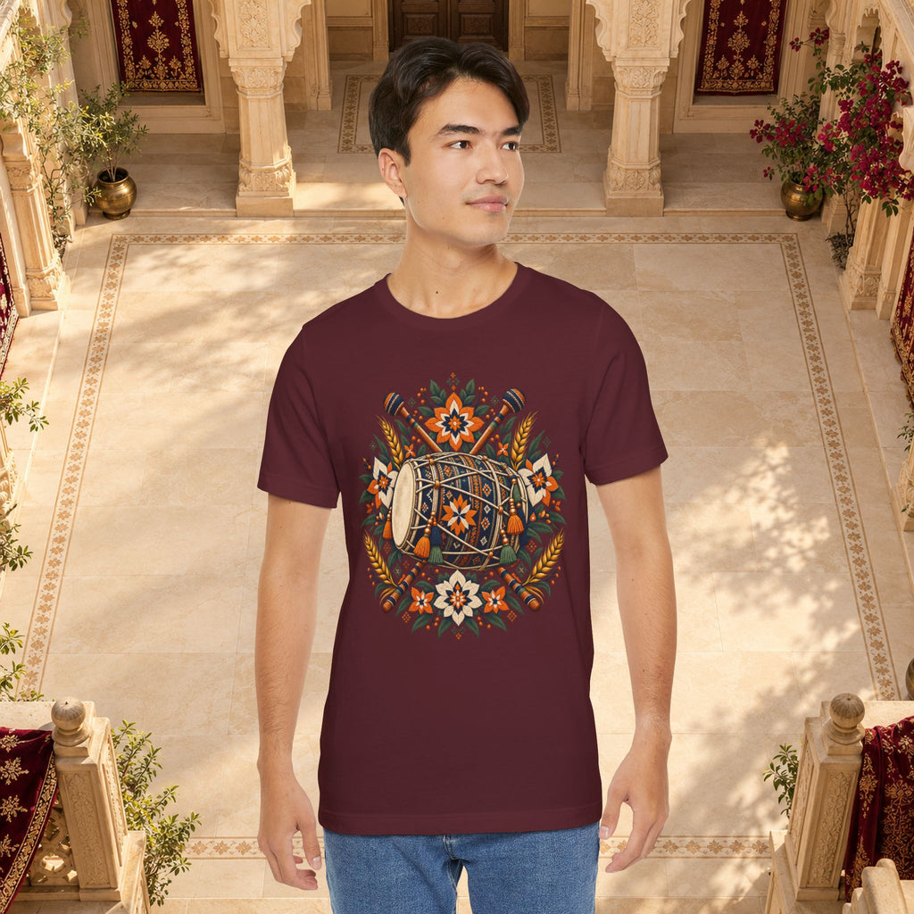 Boho Folk Drum Mandala T-Shirt