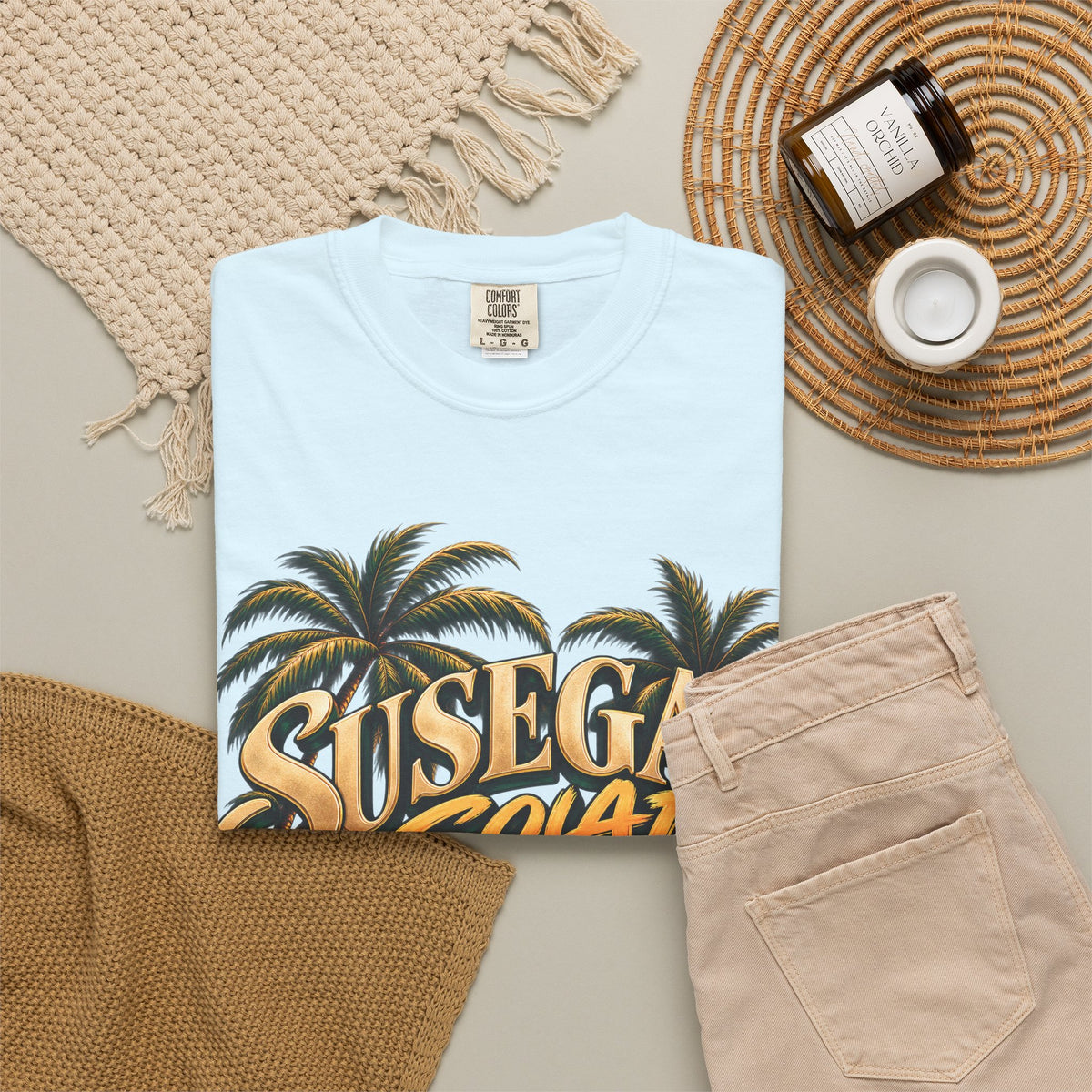 Susegad Squad Sunset Garment-Dyed T-Shirt