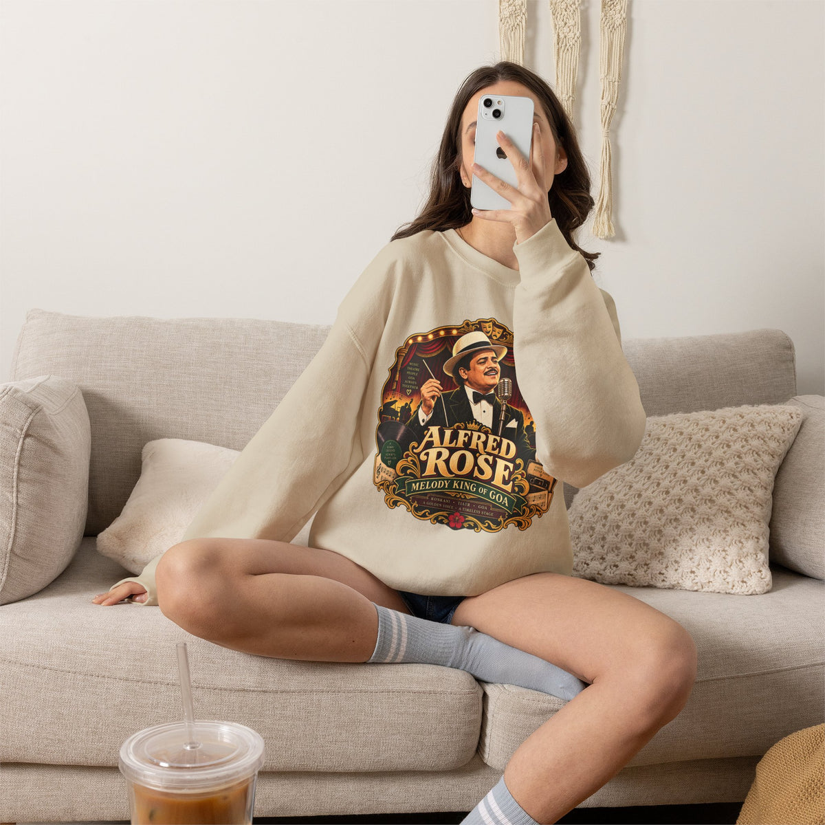 Alfred Rose Vintage Jazz Crewneck Sweatshirt