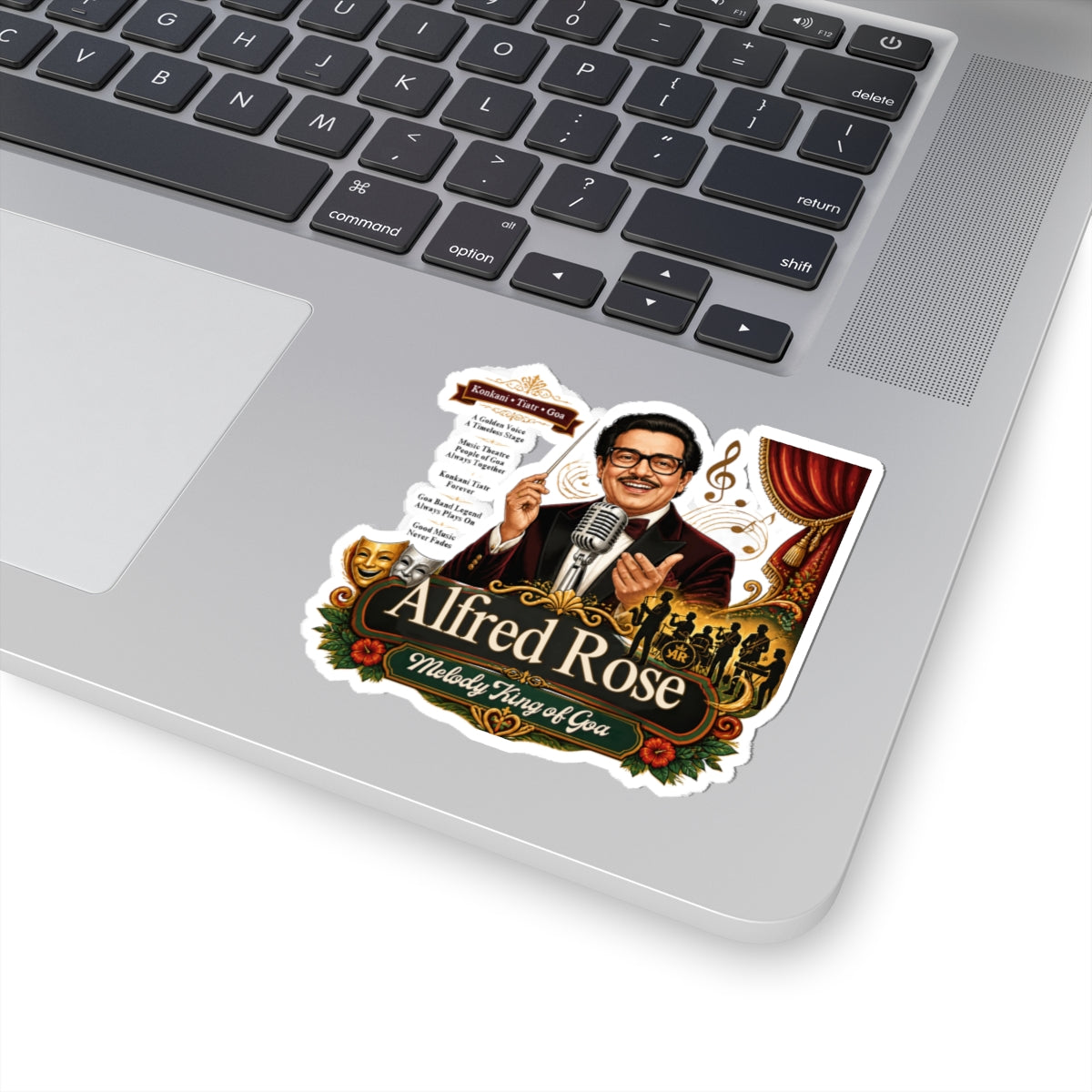 Alfred Rose Vinyl Sticker | Goan Music Poster