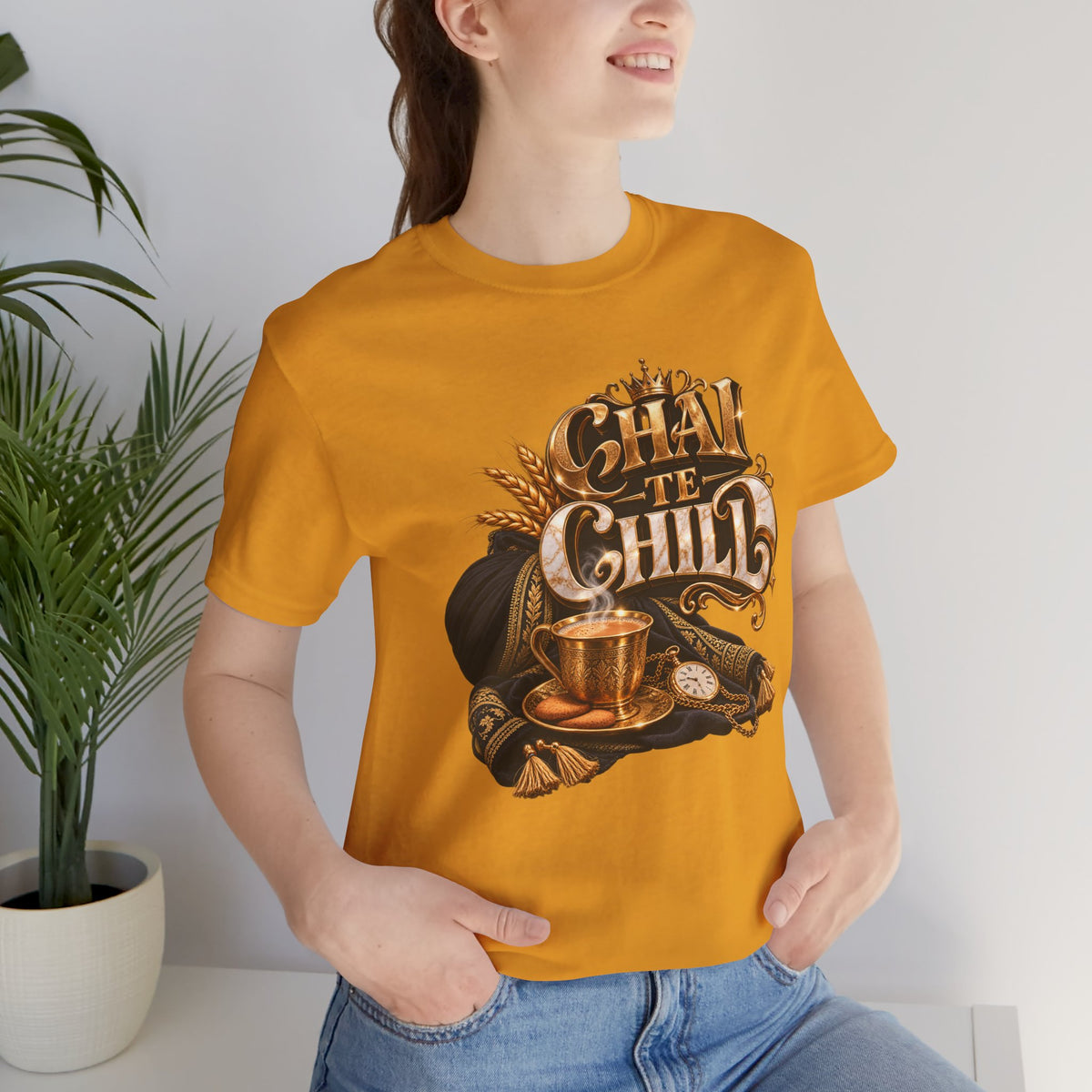 Chai Te Chilli T-Shirt — Vintage Indian Tea Design