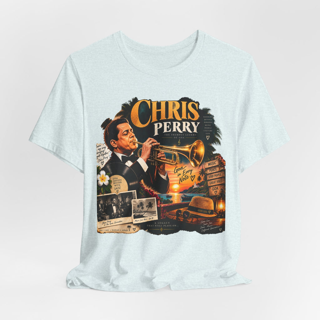 Chris Perry Trumpet Graphic T-Shirt | Retro Music