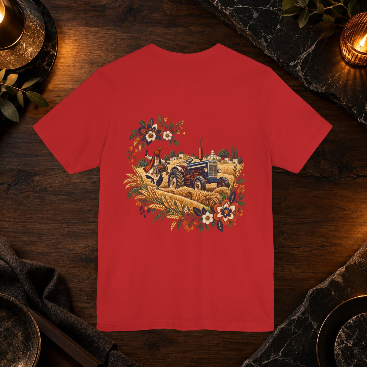 Boho Folk Drum Mandala T-Shirt