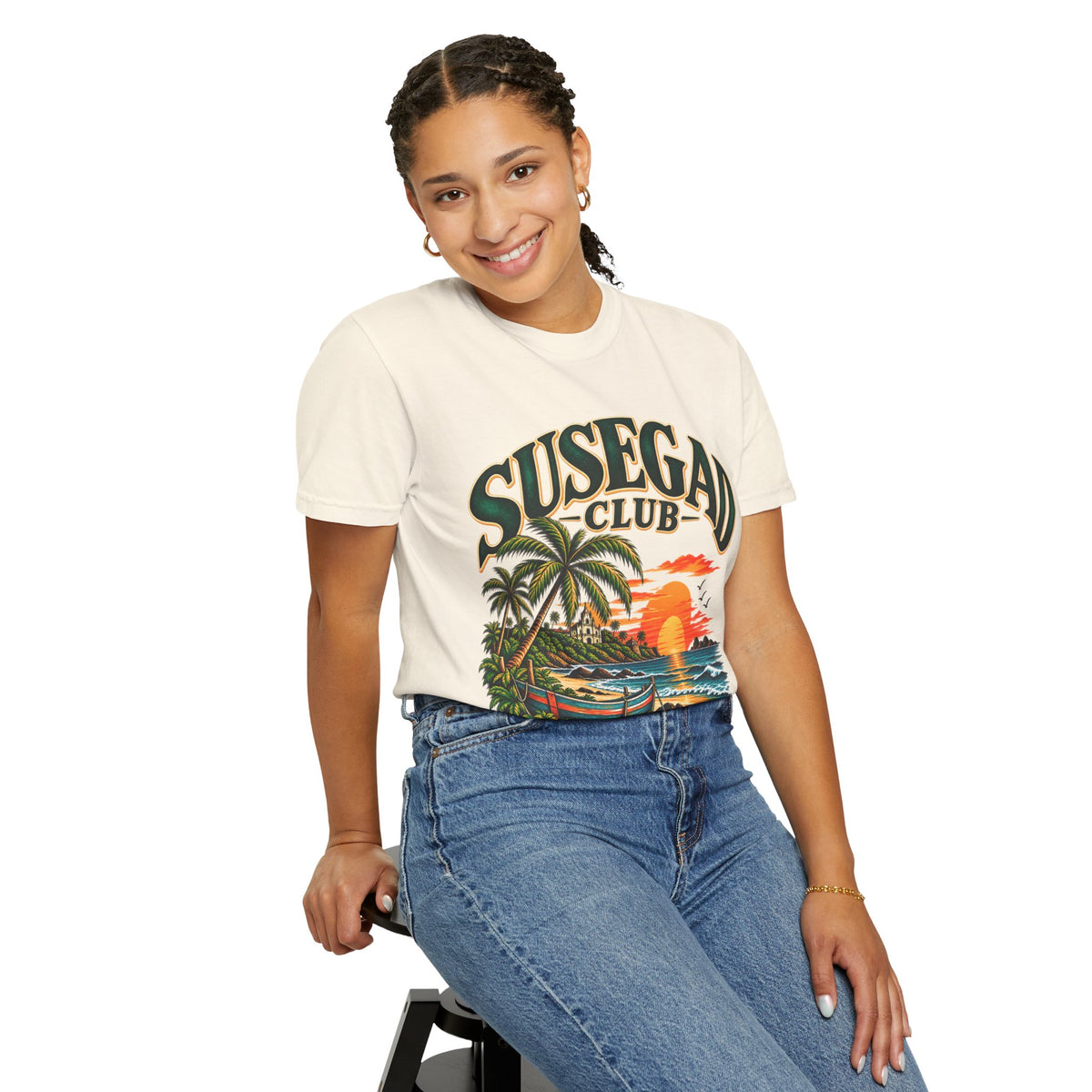 Susegad Club Sunset Beach Garment-Dyed T-Shirt