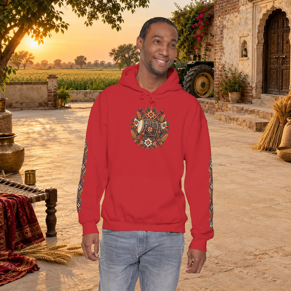 Bohemian Folk Art Drum Hoodie