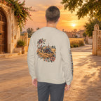 Boho Folk Drum Sweatshirt – Tribal Music Festival Crewneck