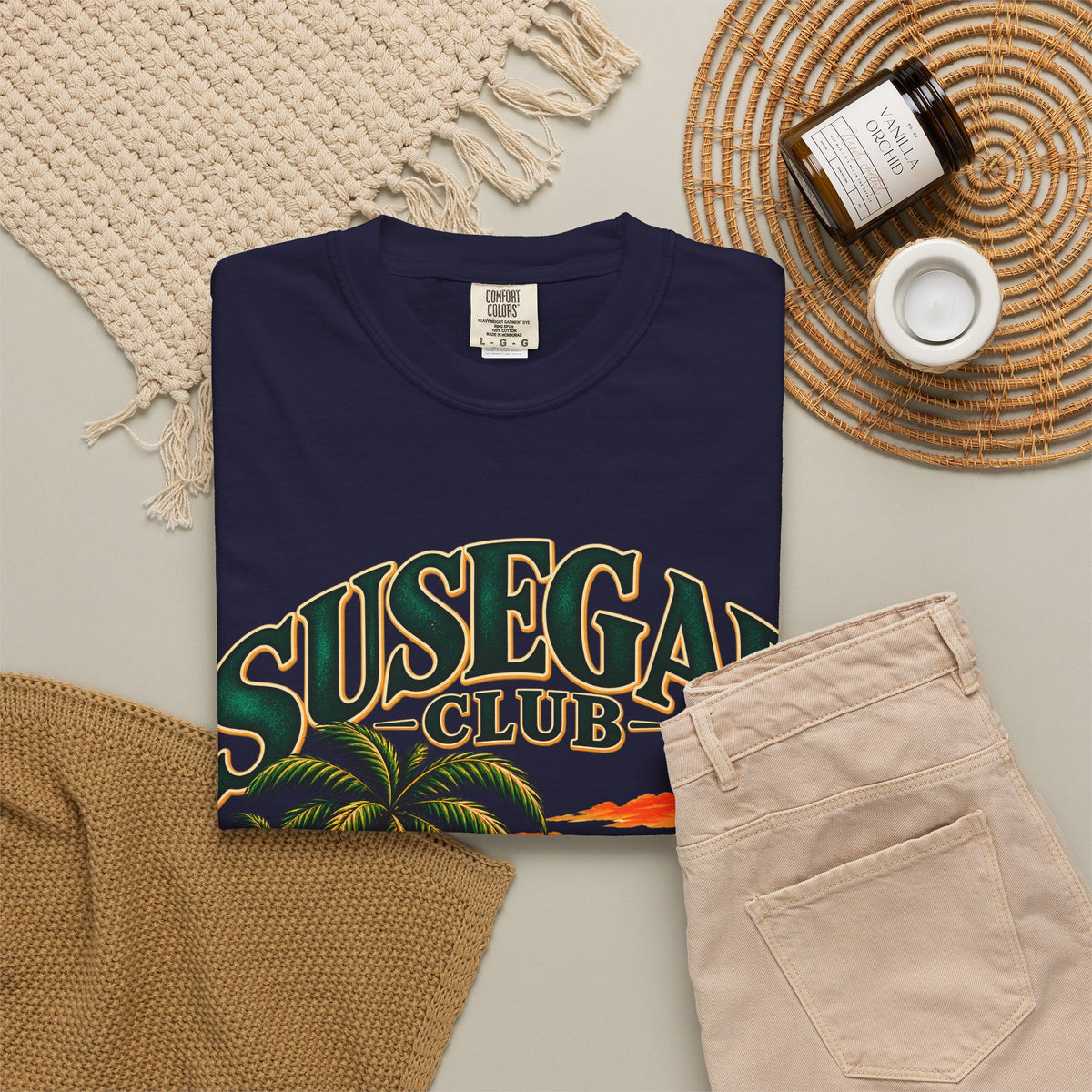 Susegad Club Sunset Beach Garment-Dyed T-Shirt