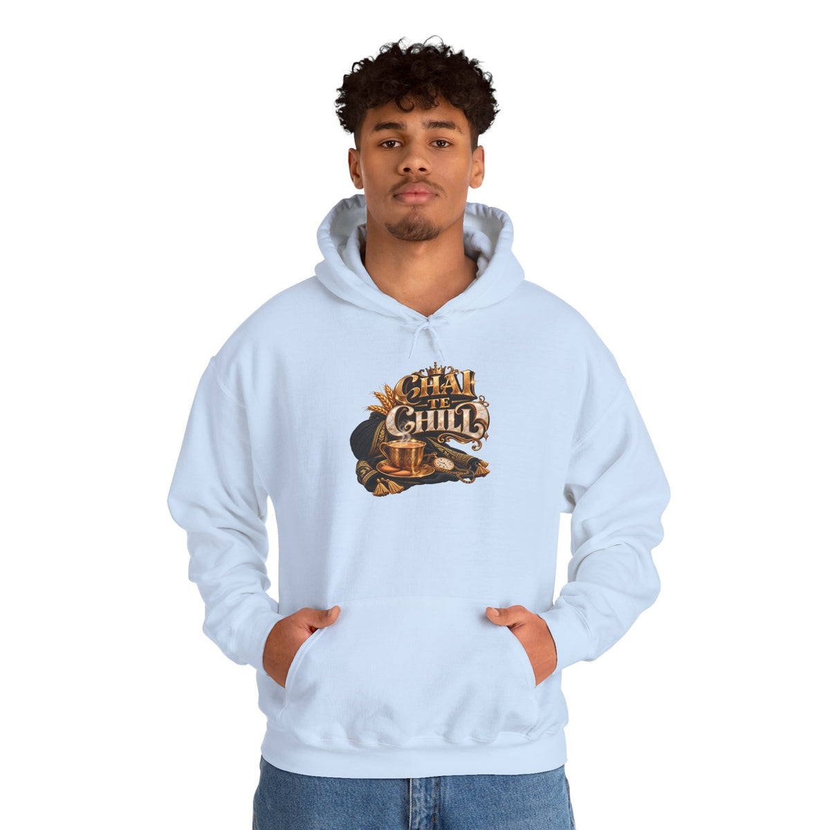 The Chill Coffee Graphic Hoodie | Autumn Leaves Pullover