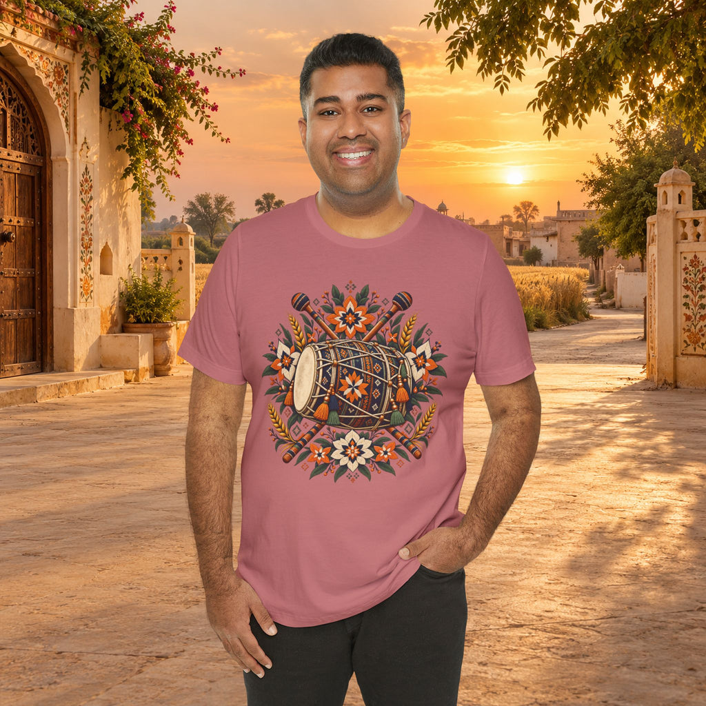 Boho Folk Drum Mandala T-Shirt