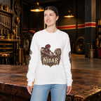 Nidar Courage Does Not Bow Graphic Sweatshirt