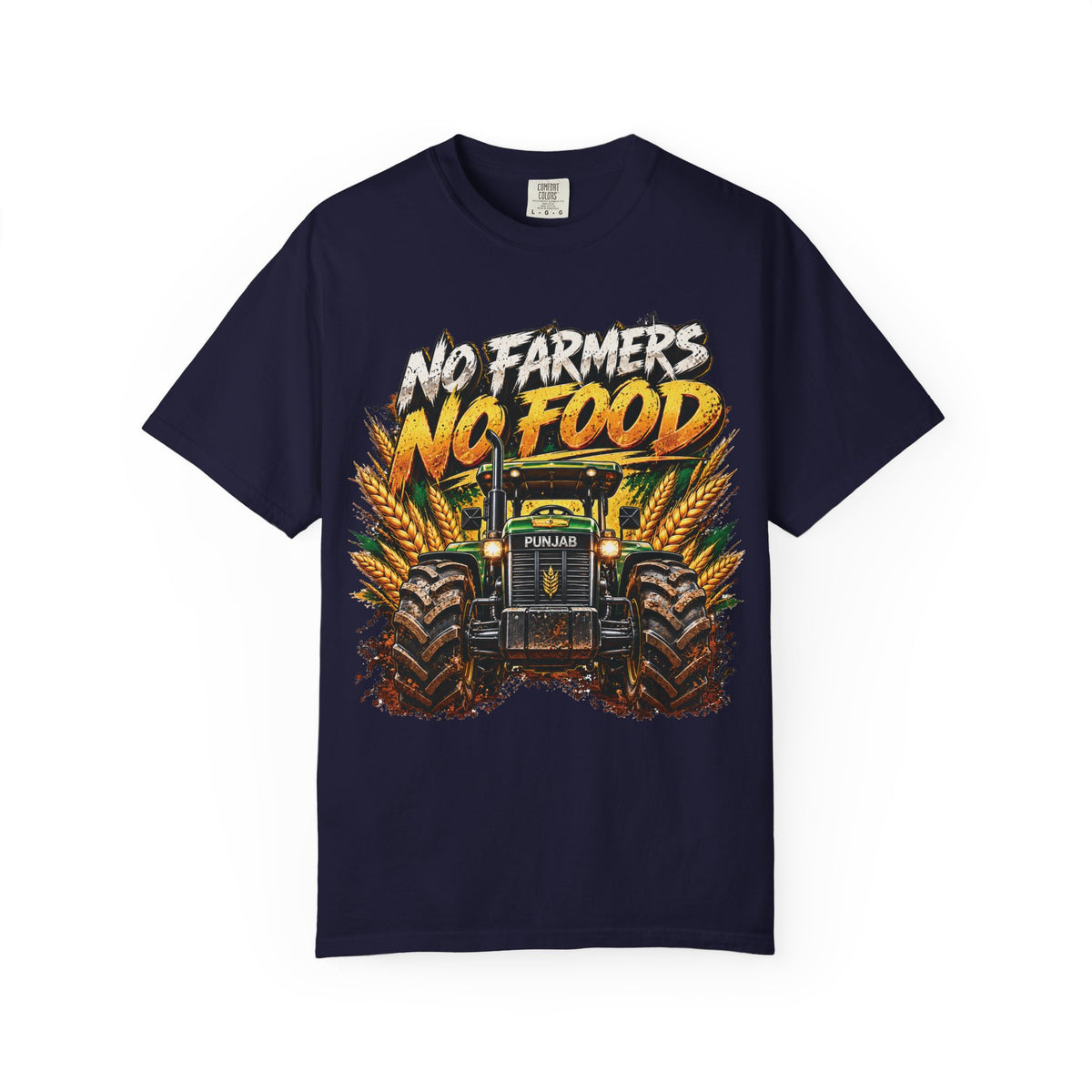 Tractor 'No Farmers No Food' Graphic T-Shirt