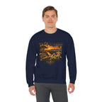 Crewneck Sweatshirt - Vintage Sunset Beach Graphic with 'AFT' Script