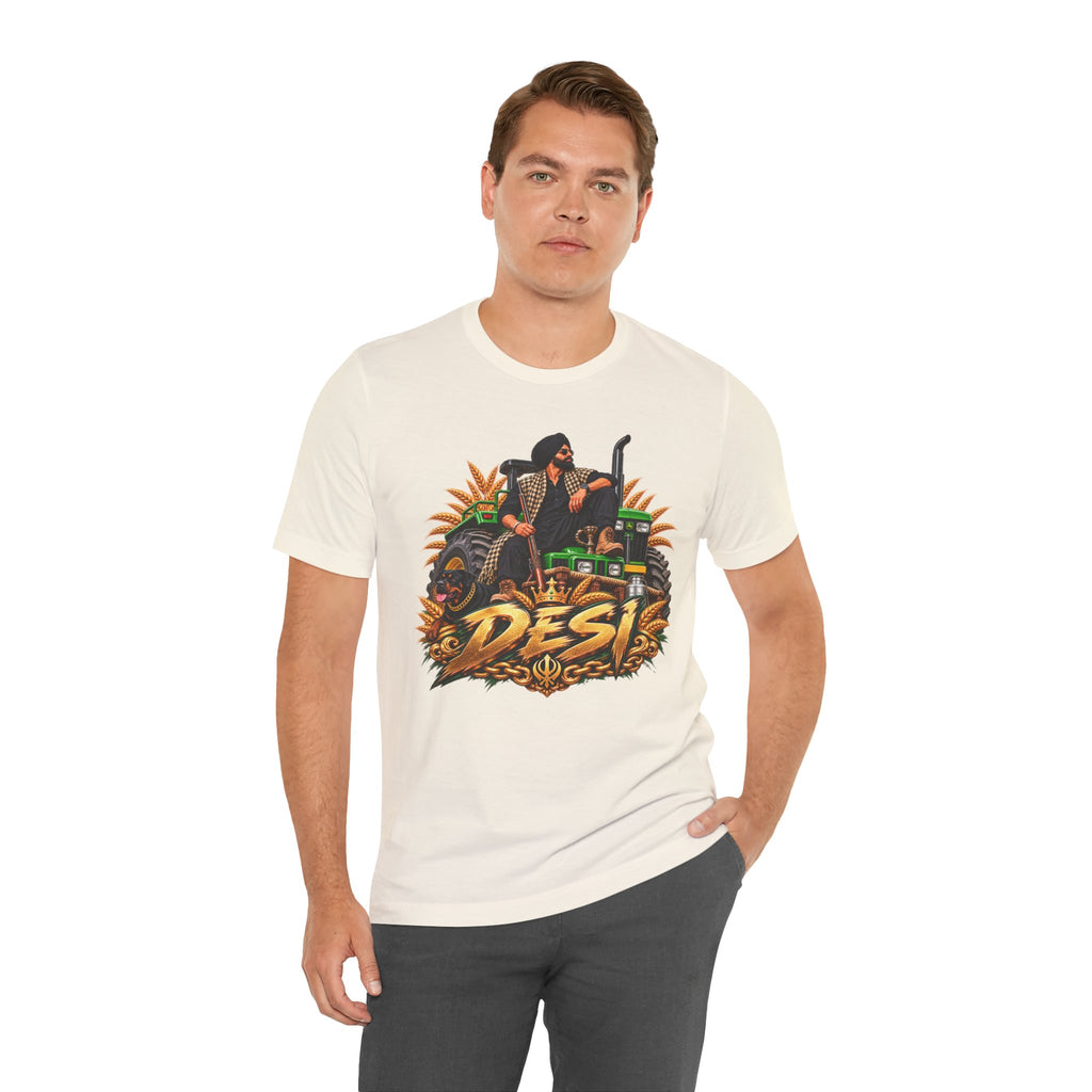 Desi Motorcycle Graphic Tee – Retro Biker India Pride T-Shirt