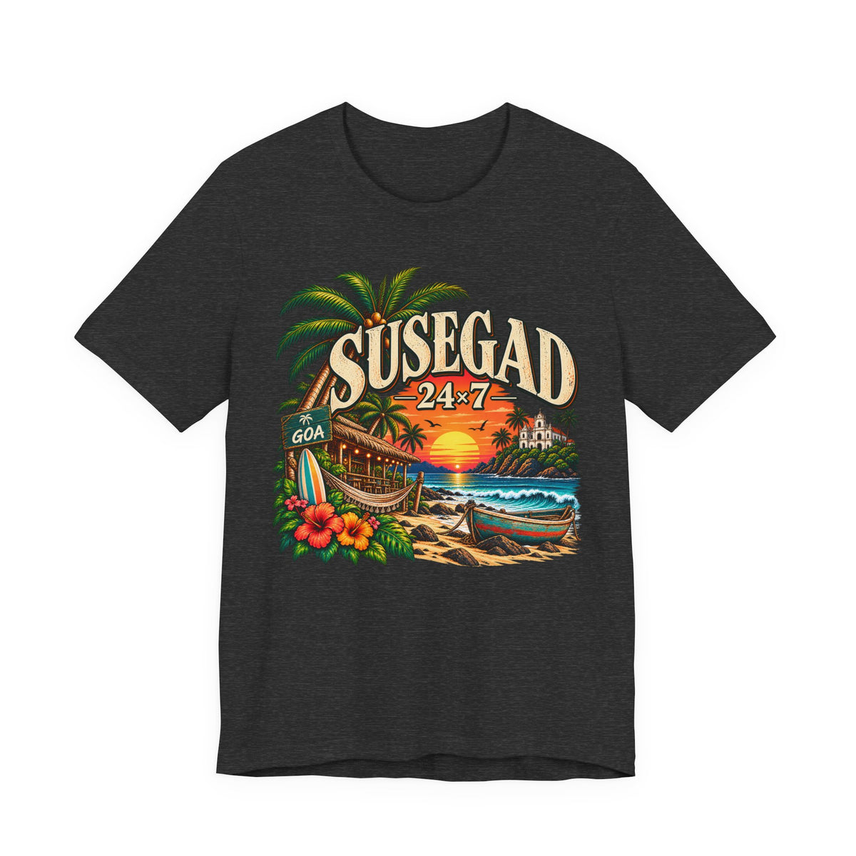Susegad 24x7 Goa Sunset Jersey T-Shirt