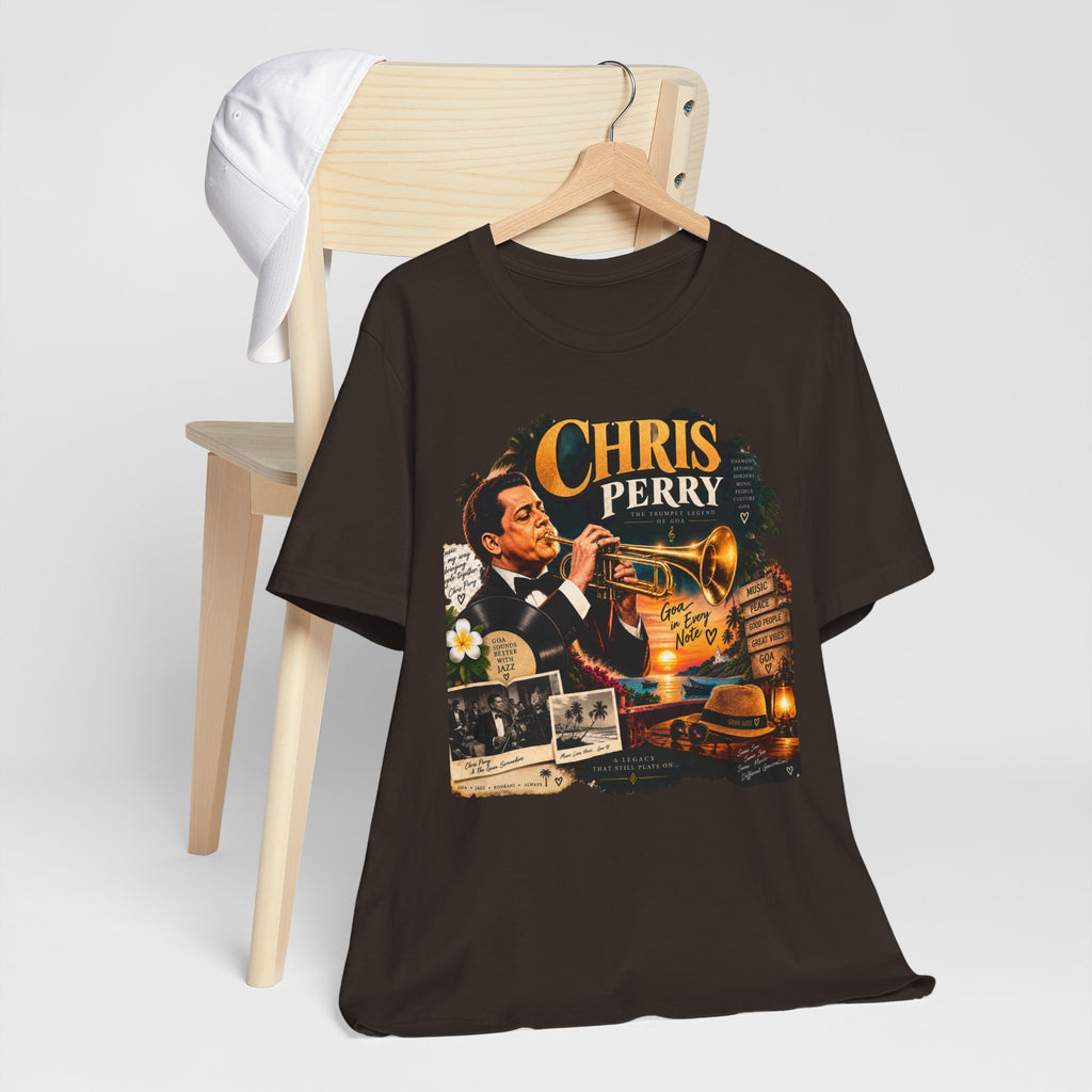 Chris Perry Trumpet Graphic T-Shirt | Retro Music