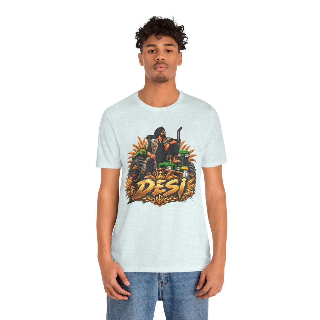 Desi Motorcycle Graphic Tee – Retro Biker India Pride T-Shirt