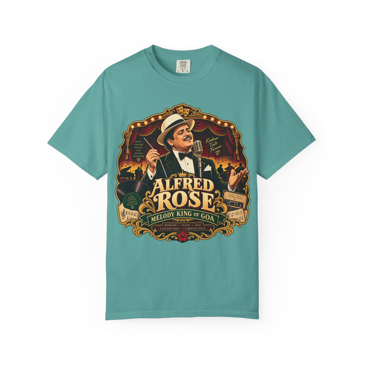 Alfred Rose Vintage Goan Music Graphic T-Shirt