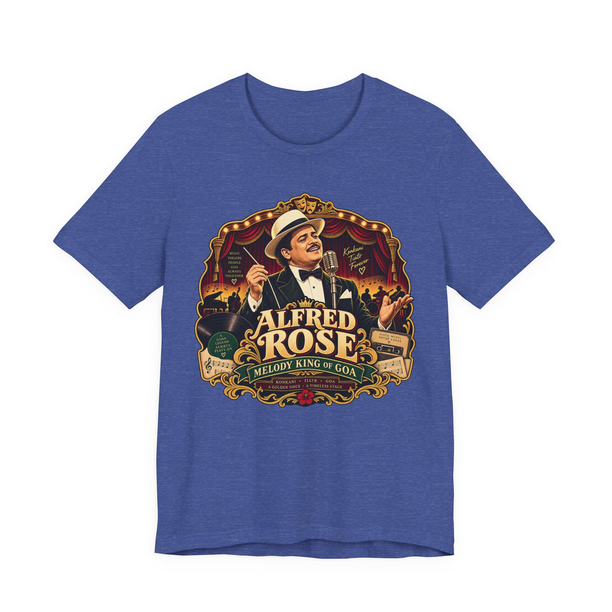 Alfred Rose Retro Music T-Shirt | “Melody King of Goa” Graphic Tee