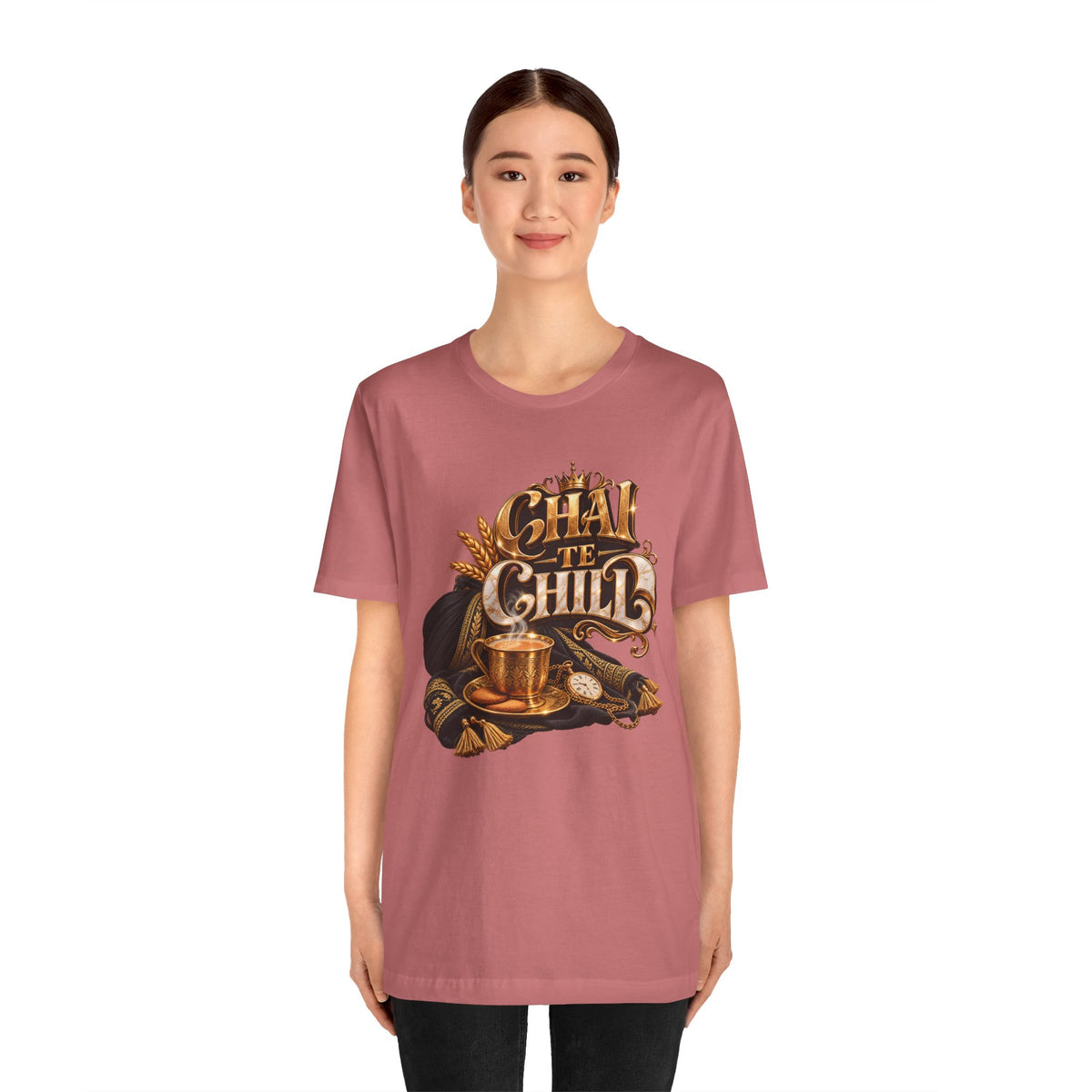 Chai Te Chilli T-Shirt — Vintage Indian Tea Design