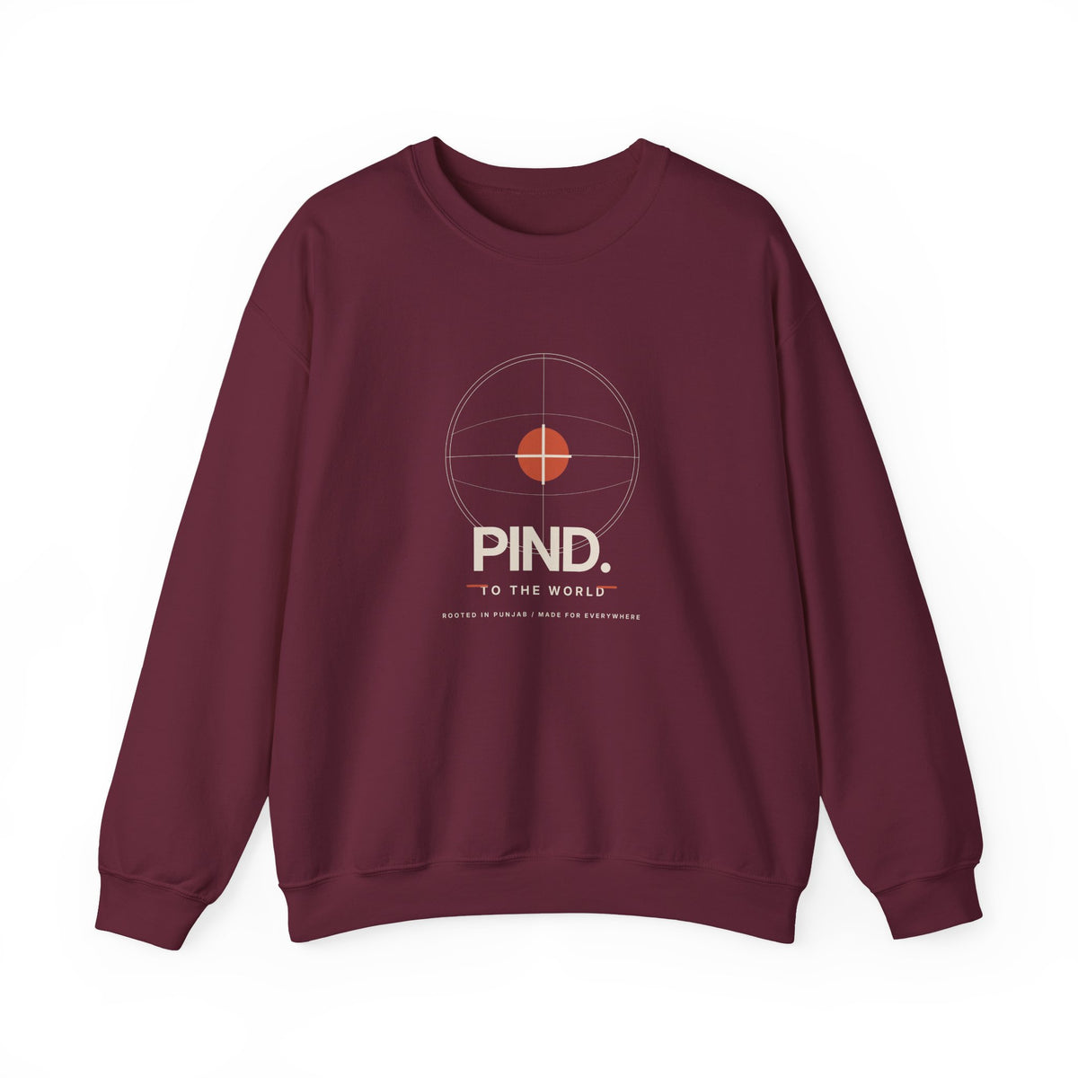 Additional view of Minimalist 'PIND' Logo Crewneck Sweatshirt (3)