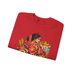 Phulkari-Inspired Floral Crewneck Sweatshirt | Punjabi Art