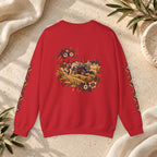 Boho Folk Drum Sweatshirt – Tribal Music Festival Crewneck