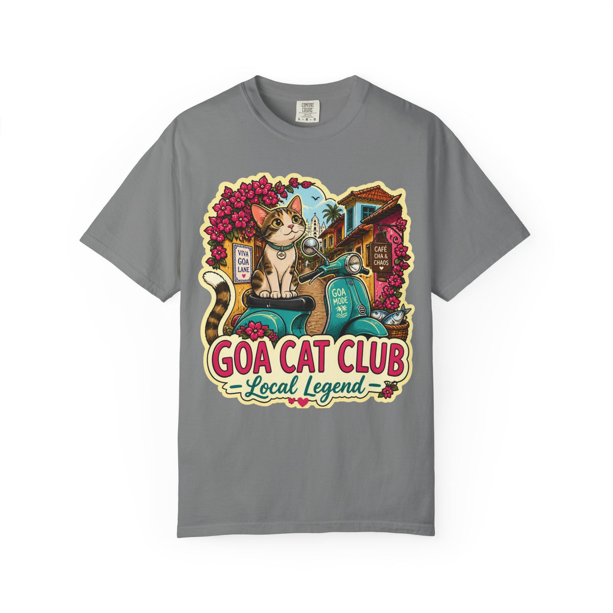 A Mambo, Tokler Marlo Bamboo! Goan Heritage Garment-Dyed T-Shirt — product image 4