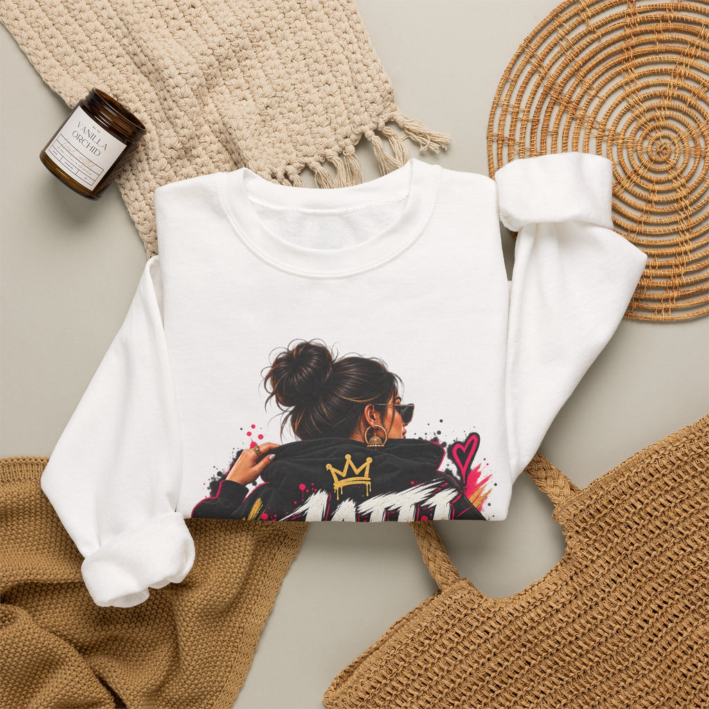 Jatti Energy Punjabi Graphic Crewneck Sweatshirt