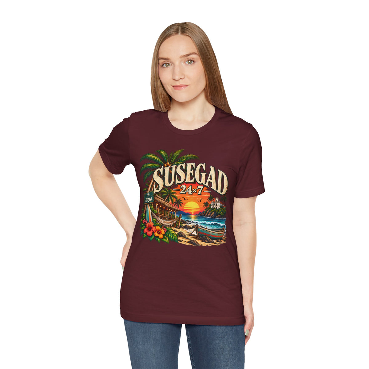 Susegad 24x7 Goa Sunset Jersey T-Shirt
