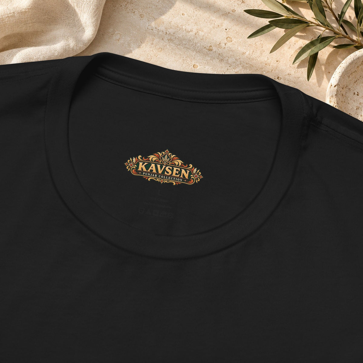 Ornate Botanical Frame Graphic T-Shirt | Vintage Art