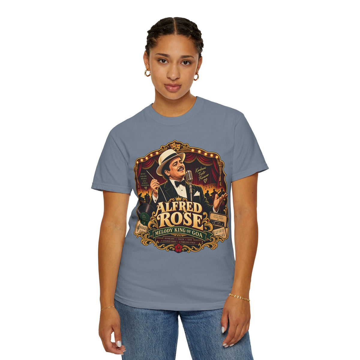 Alfred Rose Vintage Goan Music Graphic T-Shirt