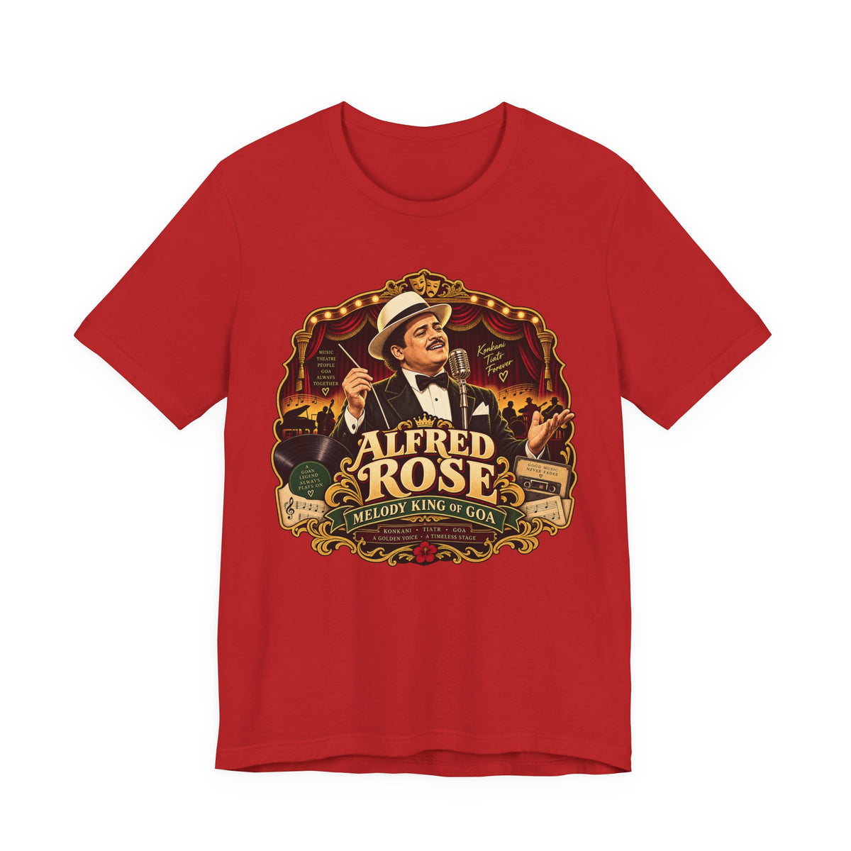 Alfred Rose Retro Music T-Shirt | “Melody King of Goa” Graphic Tee