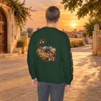 Boho Folk Drum Sweatshirt – Tribal Music Festival Crewneck