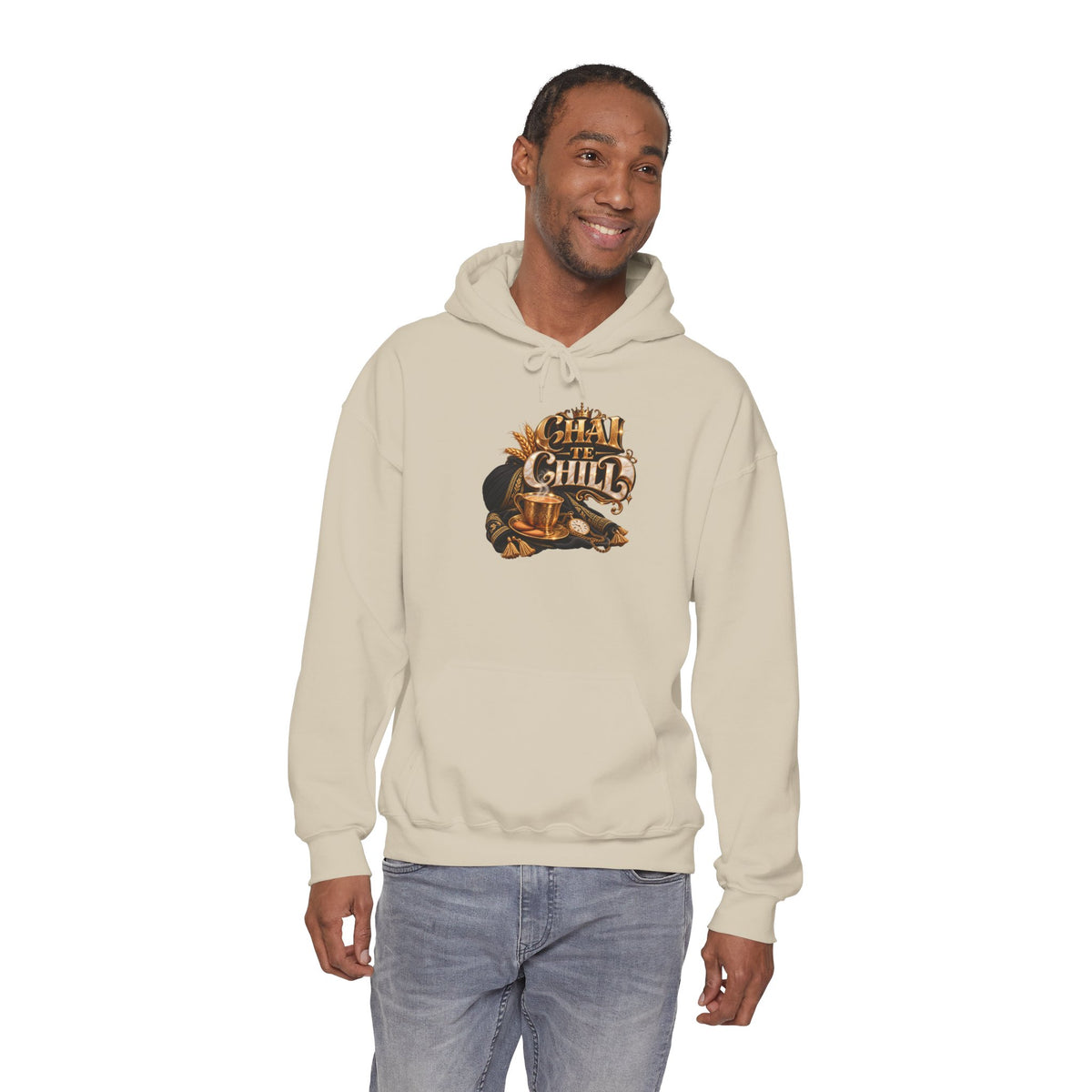 The Chill Coffee Graphic Hoodie | Autumn Leaves Pullover