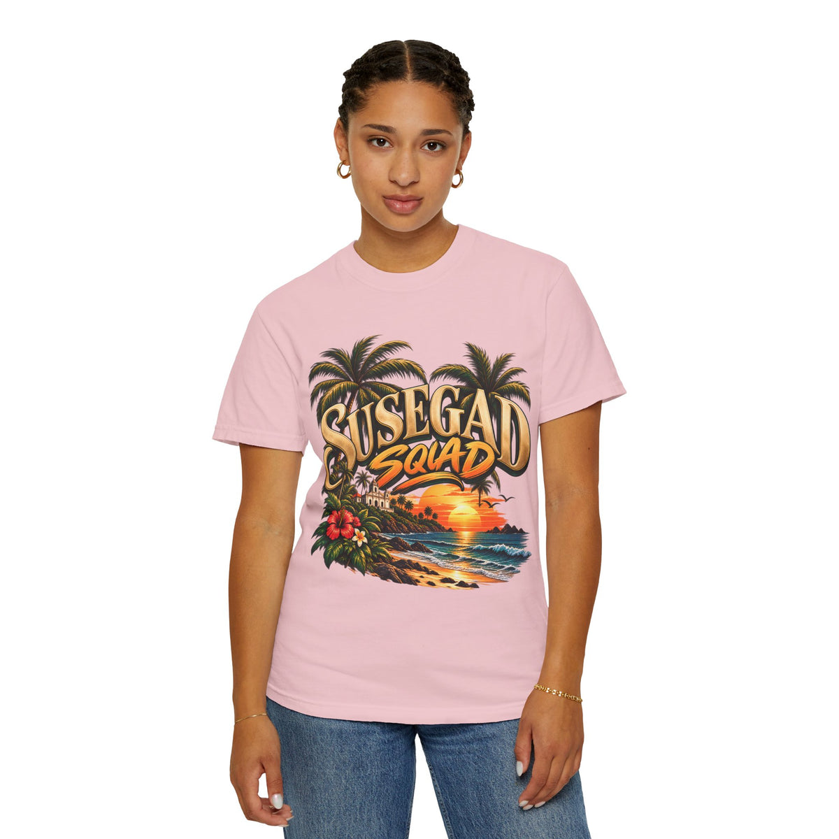 Susegad Squad Sunset Garment-Dyed T-Shirt