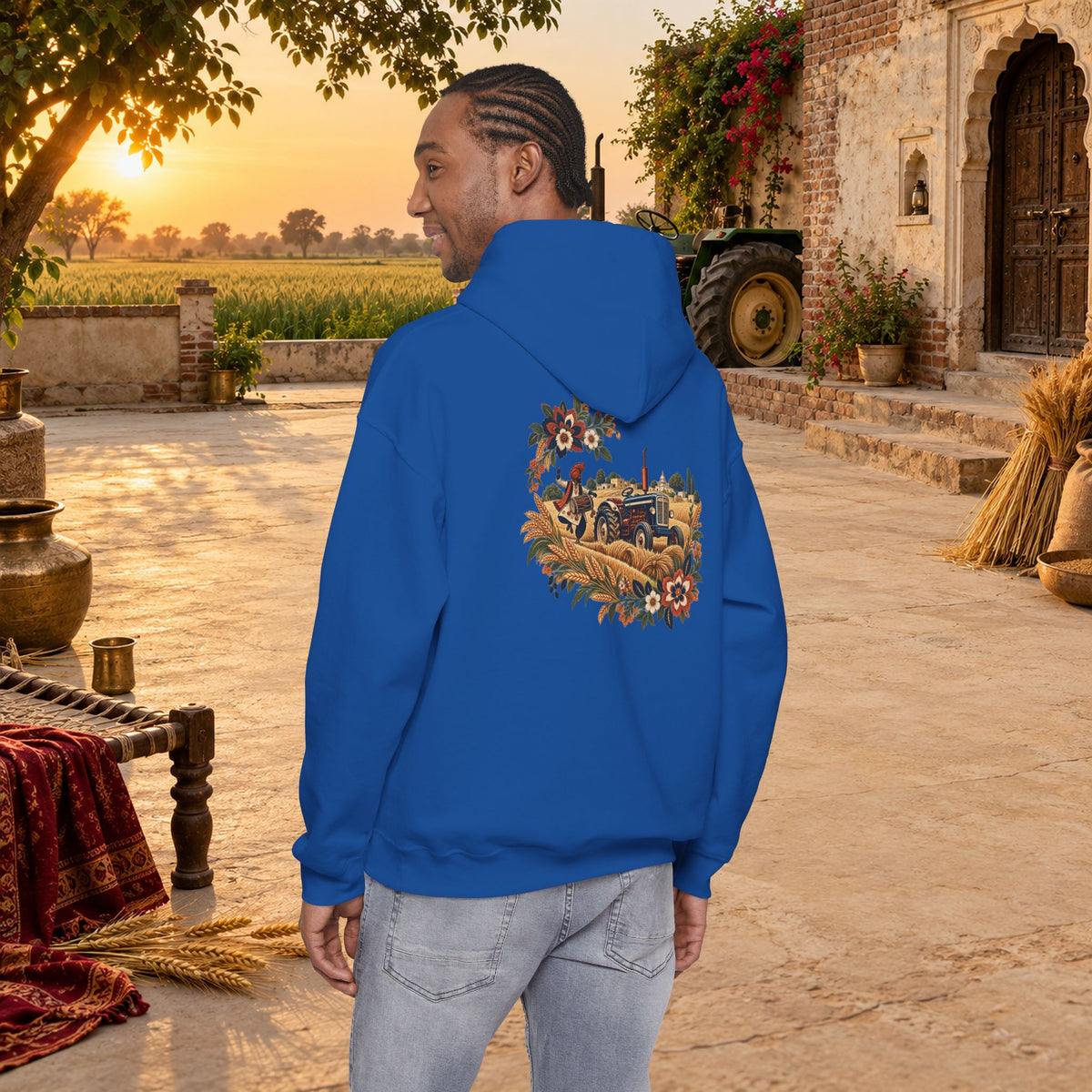Bohemian Folk Art Drum Hoodie