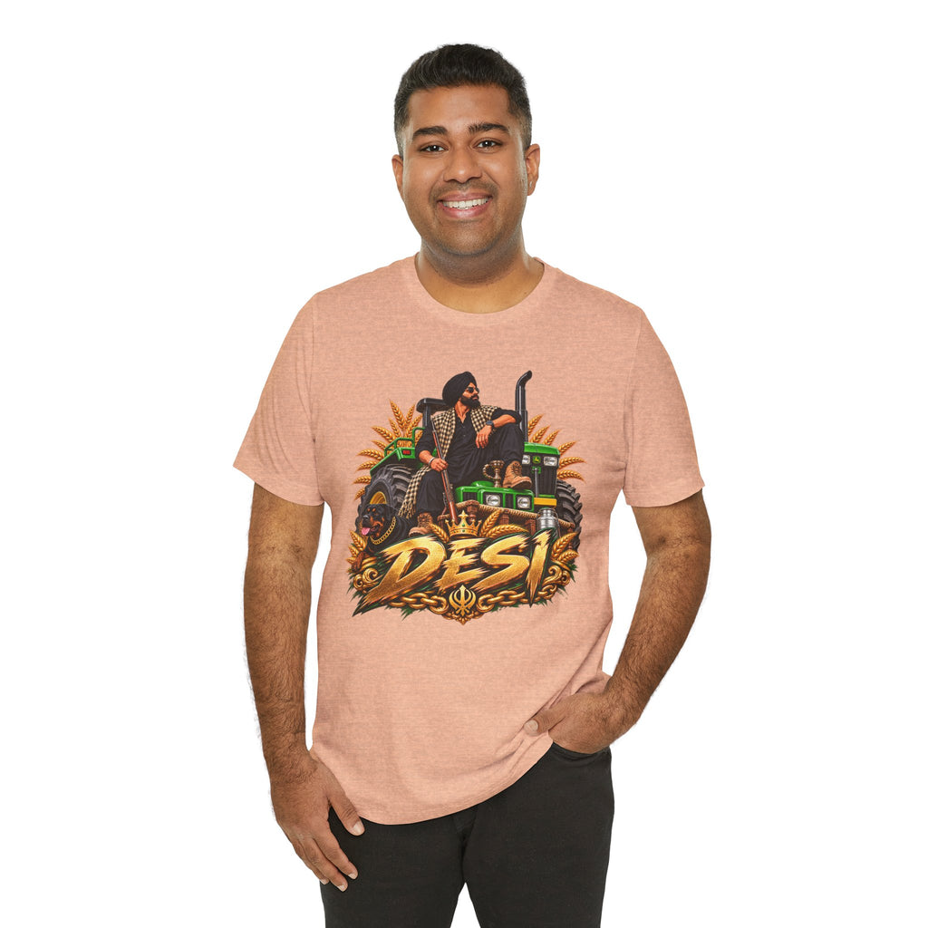 Desi Motorcycle Graphic Tee – Retro Biker India Pride T-Shirt