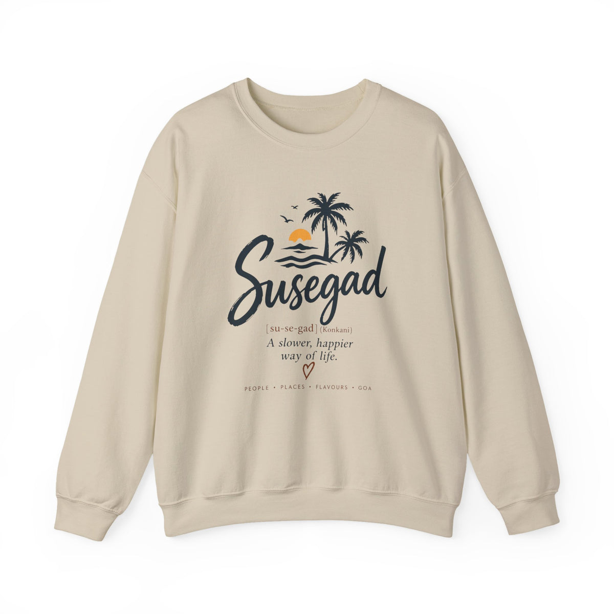 Additional view of Susegad Sunrise Sweatshirt — Goan Heritage (2)