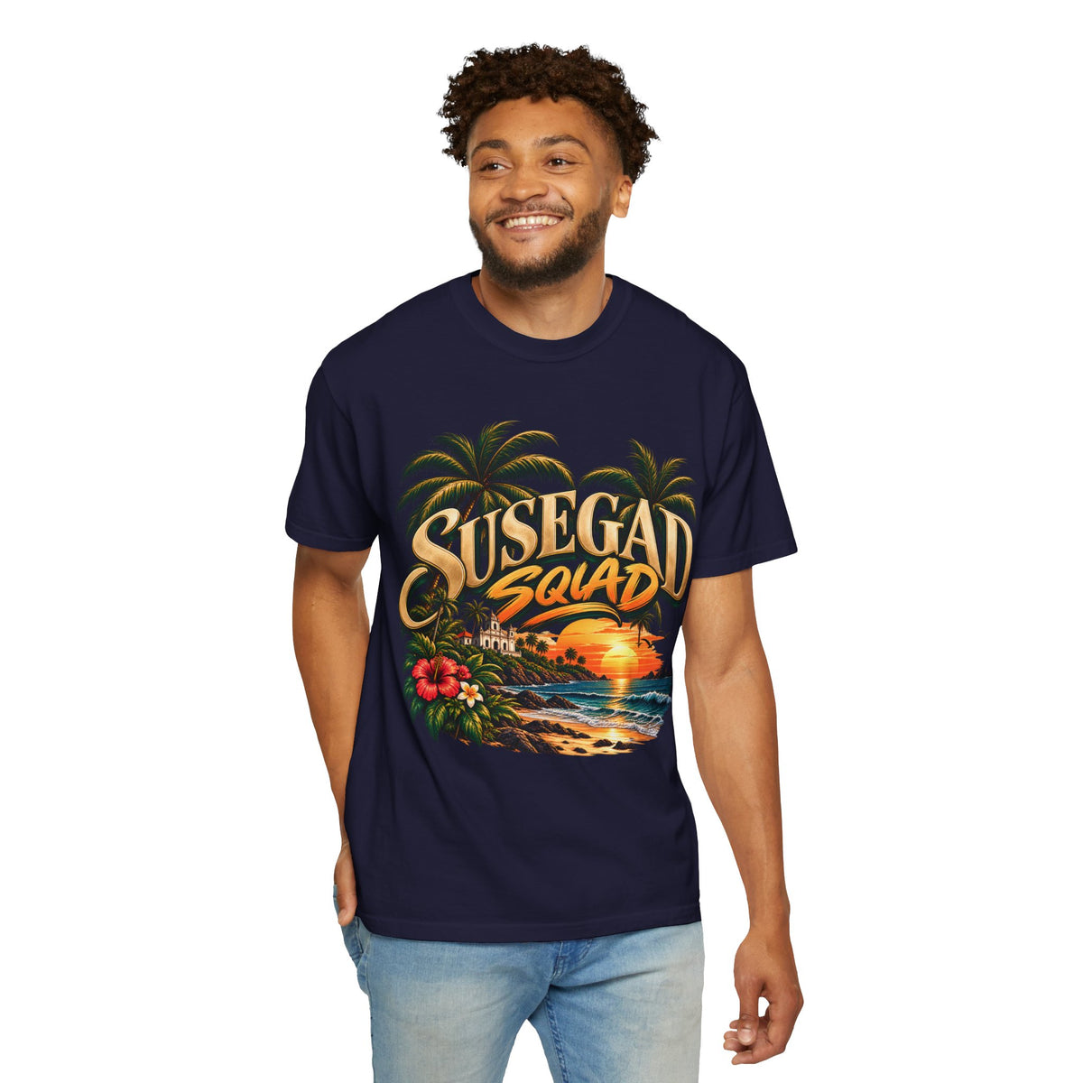 Susegad Squad Sunset Garment-Dyed T-Shirt