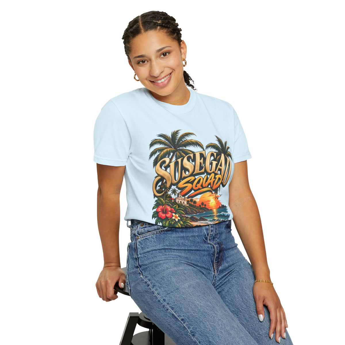 Susegad Squad Sunset Garment-Dyed T-Shirt