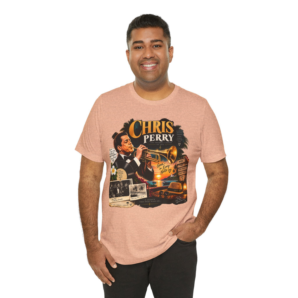 Chris Perry Trumpet Graphic T-Shirt | Retro Music