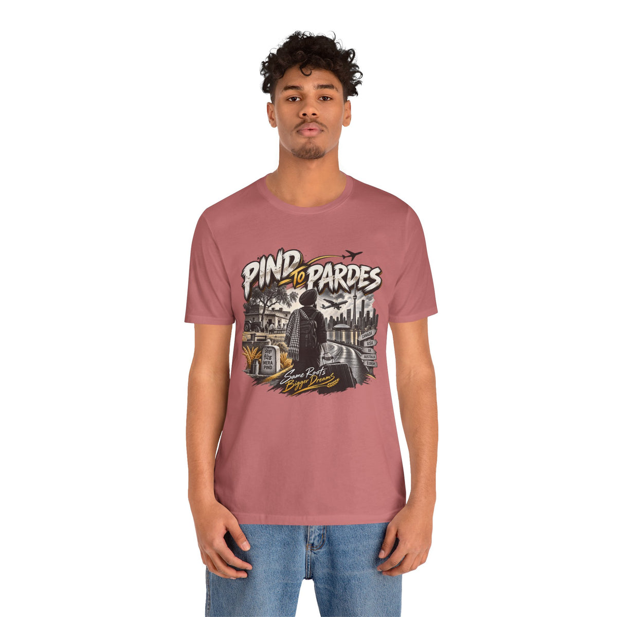 Pind to Pardes Travel T-Shirt | Vintage Journey Graphic