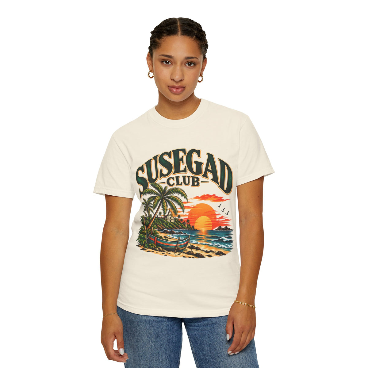 Susegad Club Sunset Beach Garment-Dyed T-Shirt