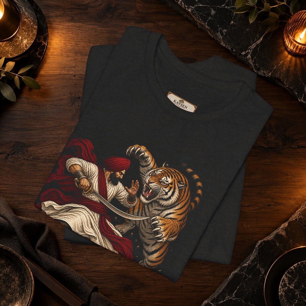 Nidar Viking Tiger Graphic T-Shirt