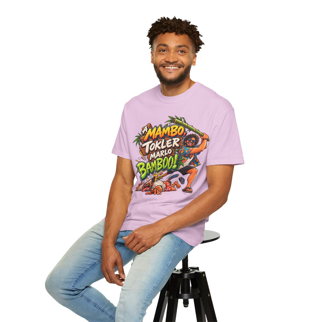 A Mambo, Tokler Marlo Bamboo! Goan Heritage Garment-Dyed T-Shirt