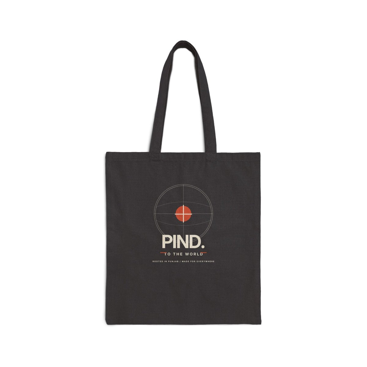 Additional view of PIND Minimalist Logo Cotton Tote Bag — Eco-Friendly Everyday Canvas Shopper (2)