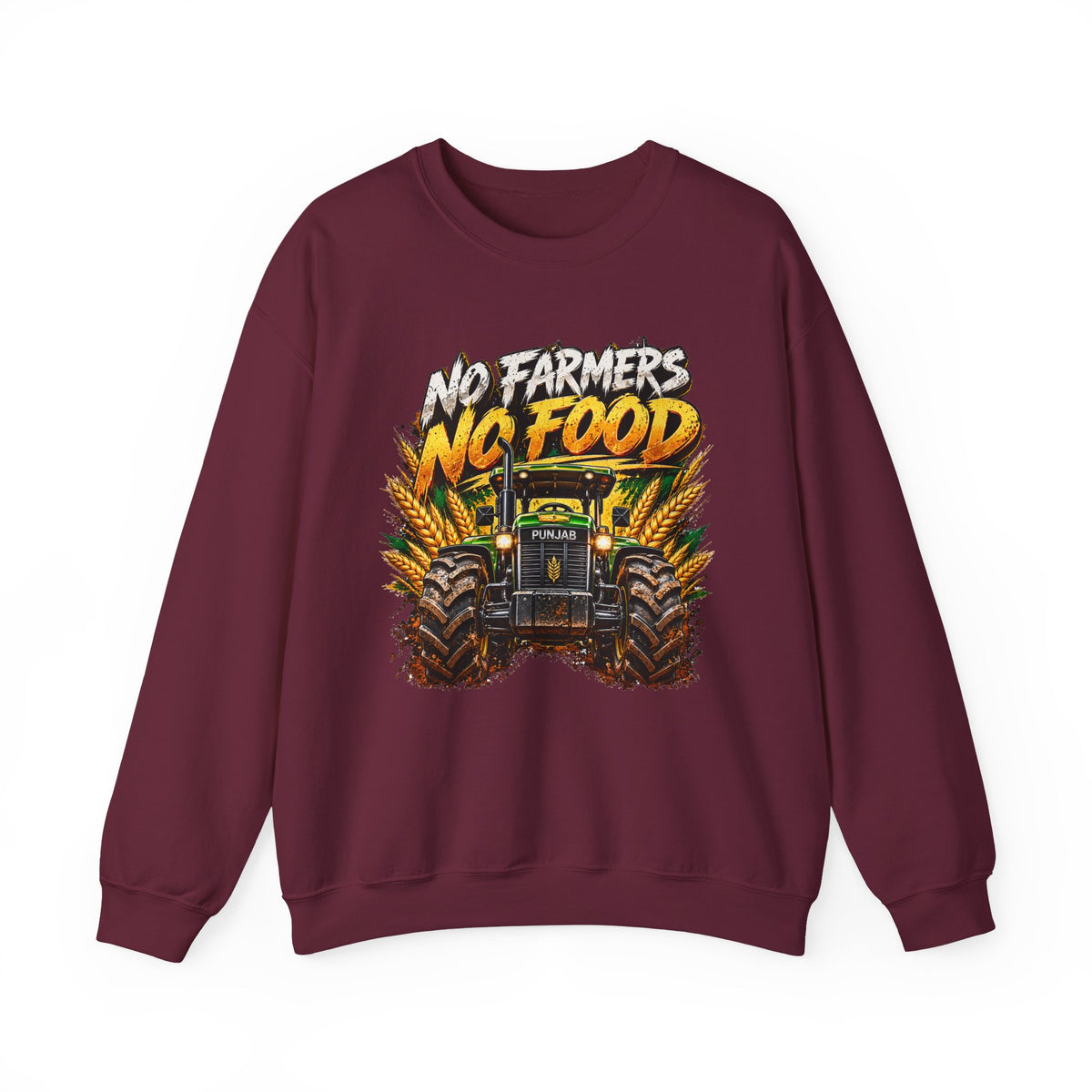 Farmer Pride Crewneck Sweatshirt – "No Farmers No Food" Tractor Graphic — product image 6